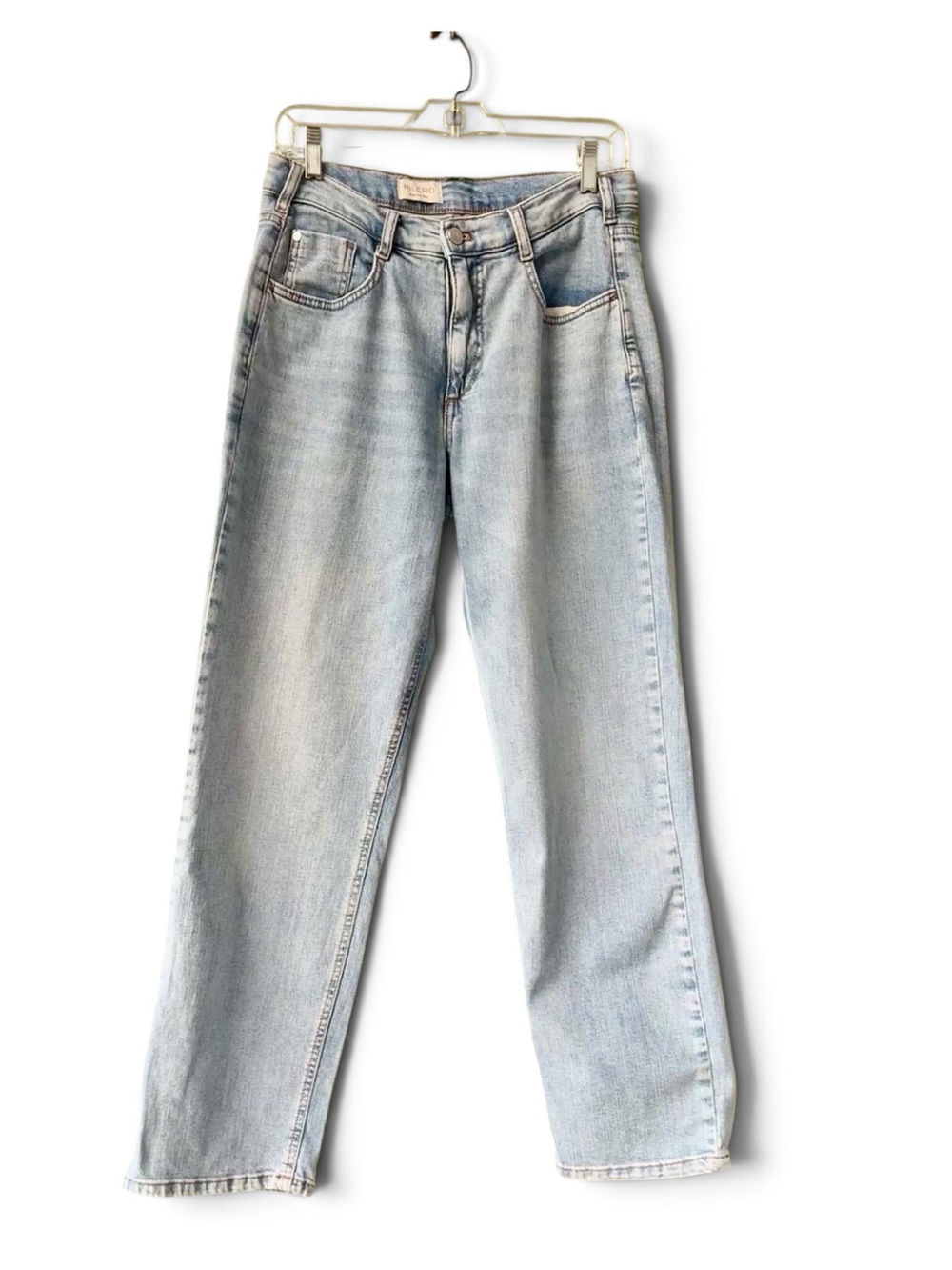 Pilcro Baggy Slim Boyfriend High-Rise Relaxed Jeans • Rennie Wash • Size 27